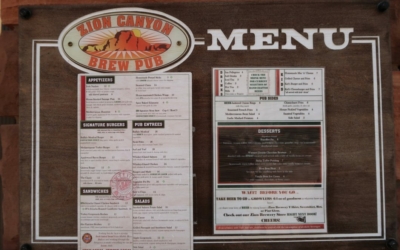 menu brew pub