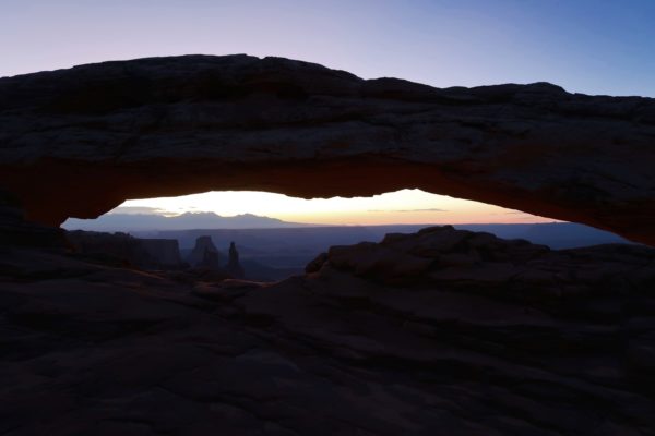 lever de soleil sur Mesa Arch