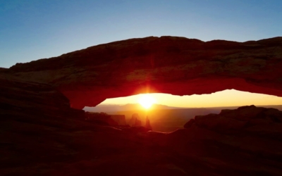 lever de soleil sur Mesa Arch