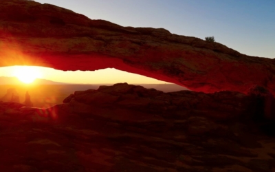 lever de soleil sur Mesa Arch