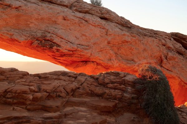 lever de soleil sur Mesa Arch