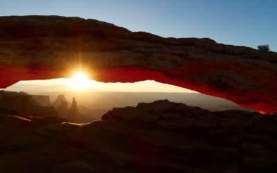 lever de soleil sur Mesa Arch