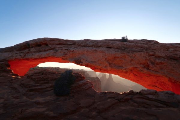 lever de soleil sur Mesa Arch