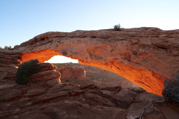 lever de soleil sur Mesa Arch