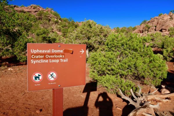 parking Upheaval Dome