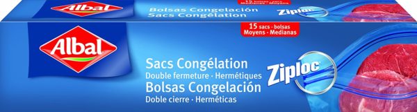 sacs congélation zip 