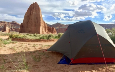 camper dans l'Ouest américain