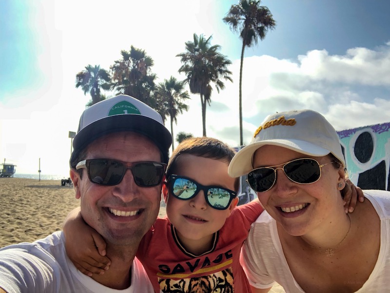 visite guidée à vélo Los Angeles en français santa monica venice beach