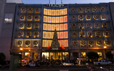 vitrine de Noël Macy's