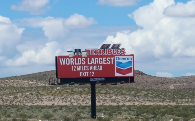 Station Chevron autour de vegas