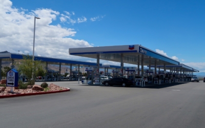 Station Chevron autour de vegas
