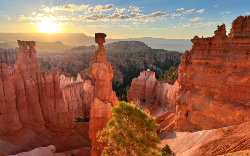 lever de soleil à Bryce Canyon