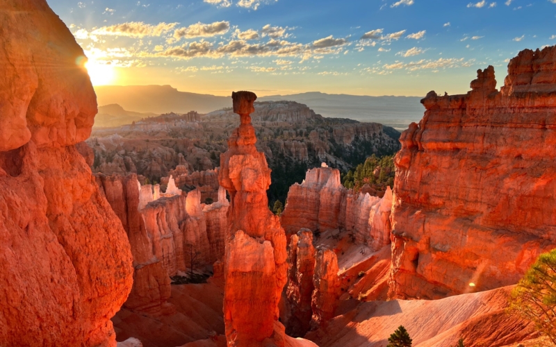 lever de soleil à Bryce Canyon