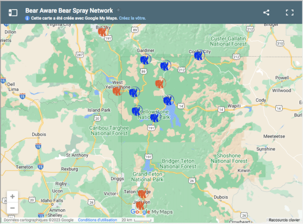 cartes bear spray 