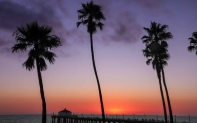 coucher de soleil Manhattan Beach
