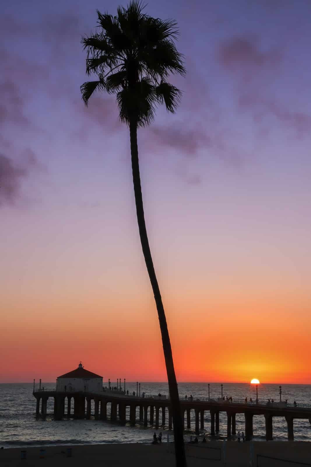 coucher de soleil Manhattan Beach 