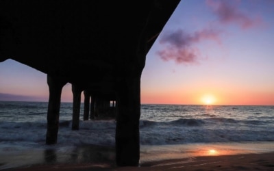 coucher de soleil Manhattan Beach