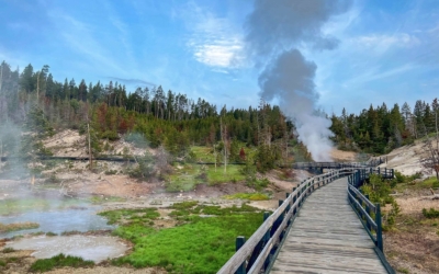 Mud Volcano et Sulphur Caldron