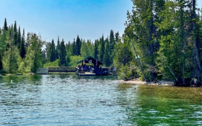 Jenny Lake en bateau
