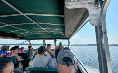Jenny Lake en bateau