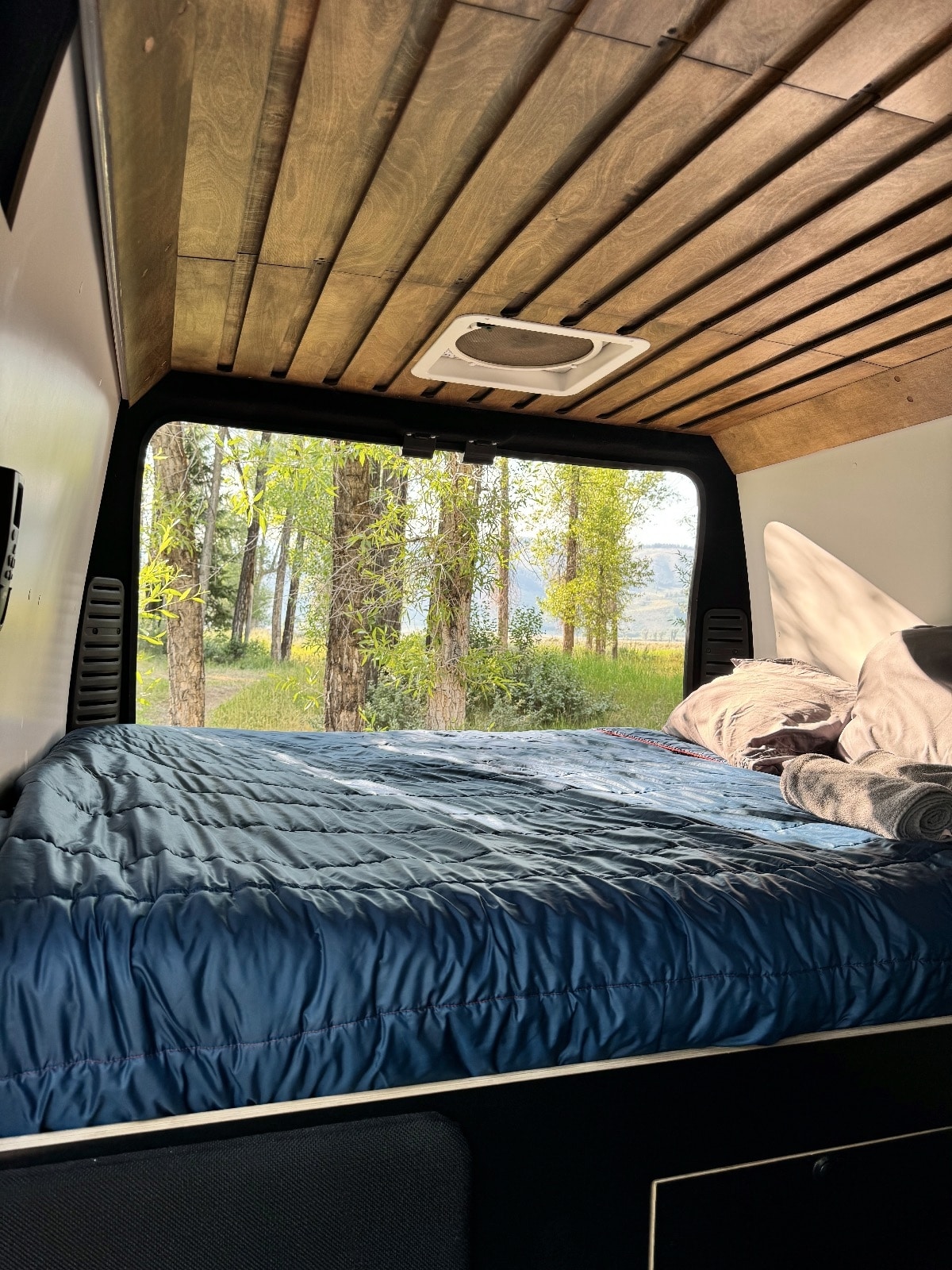 couchage du van 