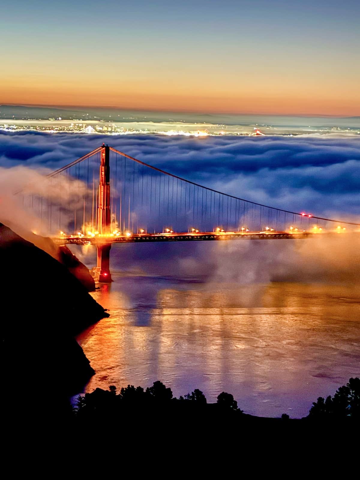 lever de soleil à Hawk Hill 