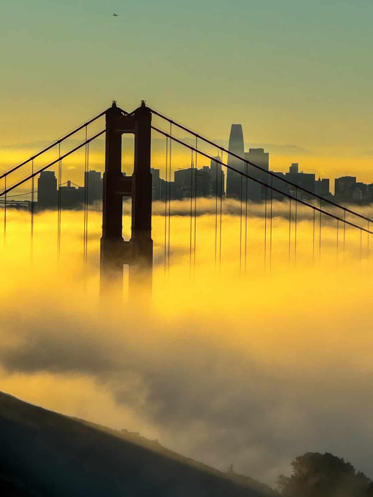 lever de soleil à Hawk Hill 