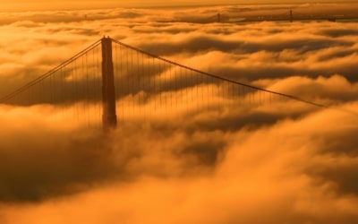 lever de soleil à Hawk Hill