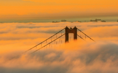 lever de soleil à Hawk Hill