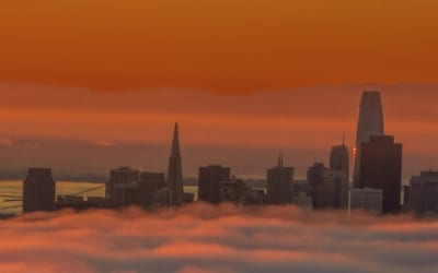 lever de soleil à Hawk Hill