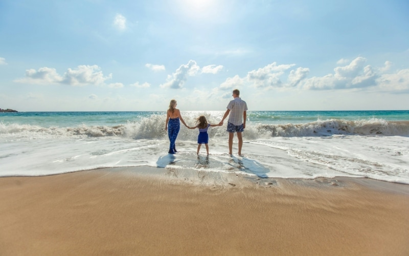 famille family ocean sea plage